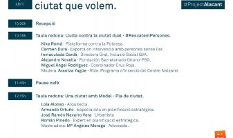 cartel 7 d'abril Compromís Alacant #ProjectAlacant